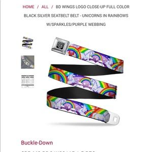 Rainbows and unicorns belt